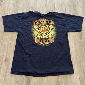 VINTAGE Mopar Motor Head Hi Performance Mens Shirt Size XL Pistons And Skull